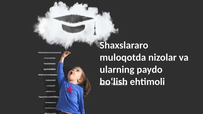 Shaxslararo muloqotda nizolar va ularning paydo boʻlish ehtimoli 1