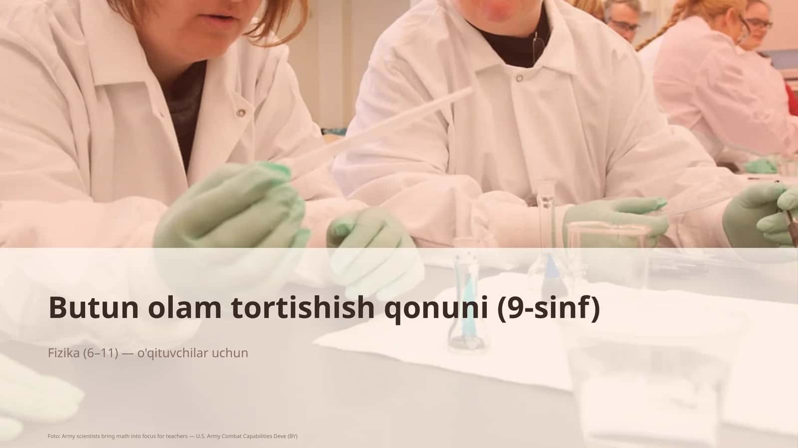 Butun olam tortishish qonuni (9-sinf) 1