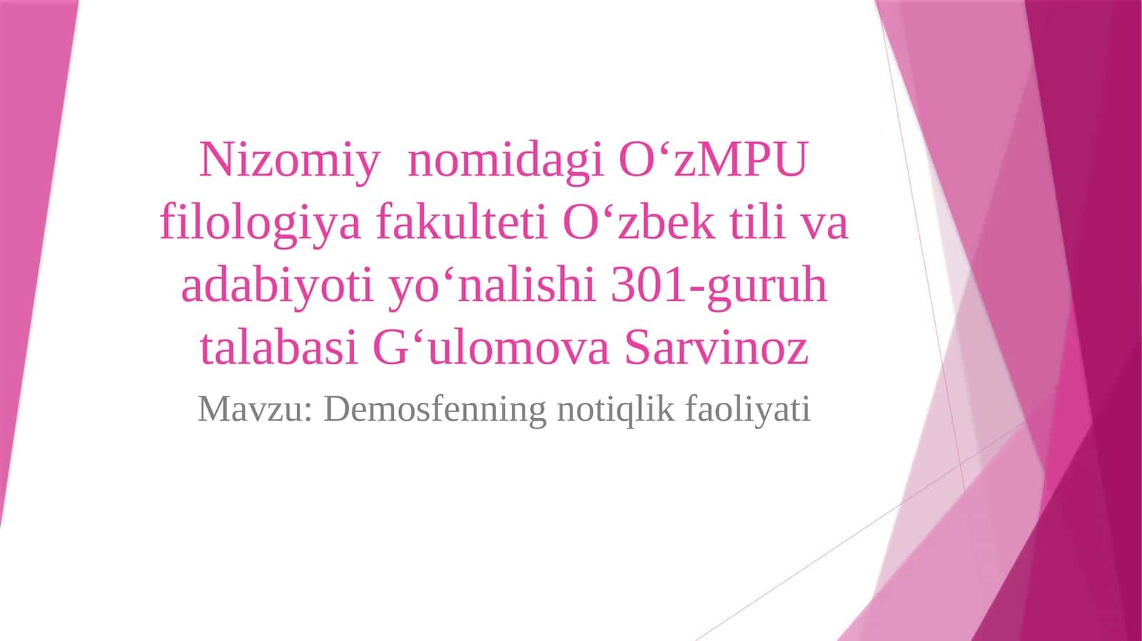 Demosfenningnotiqlik faoliyati 1