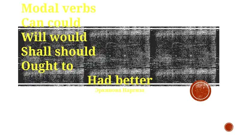 Modal verbs 1