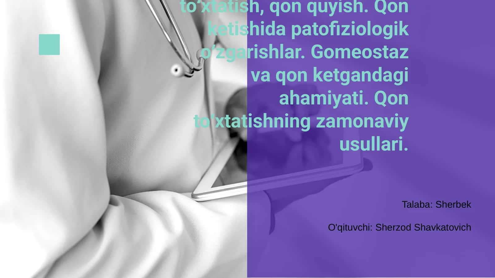 Qon ketish jarayoni 1