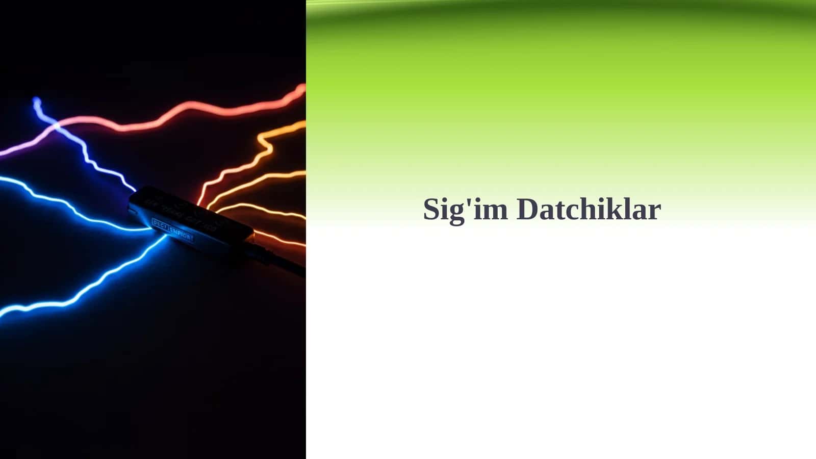 Sig'im Datchiklar 1
