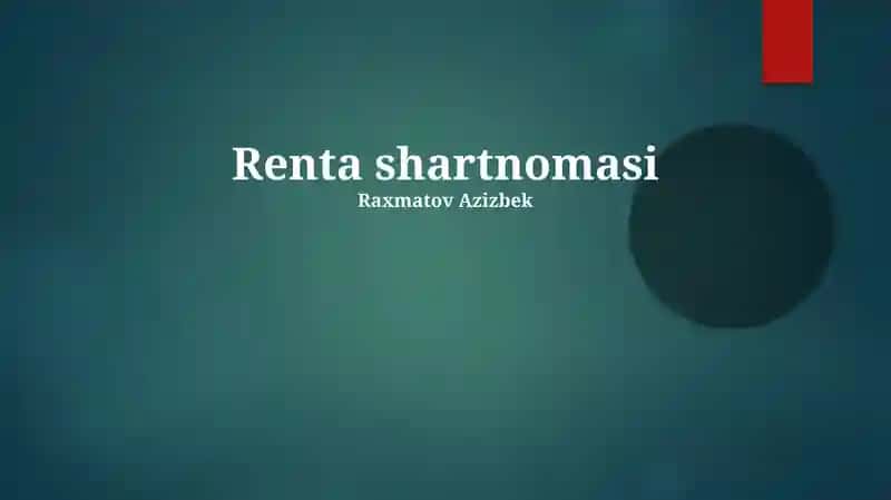 Ijara shartnomasi 1