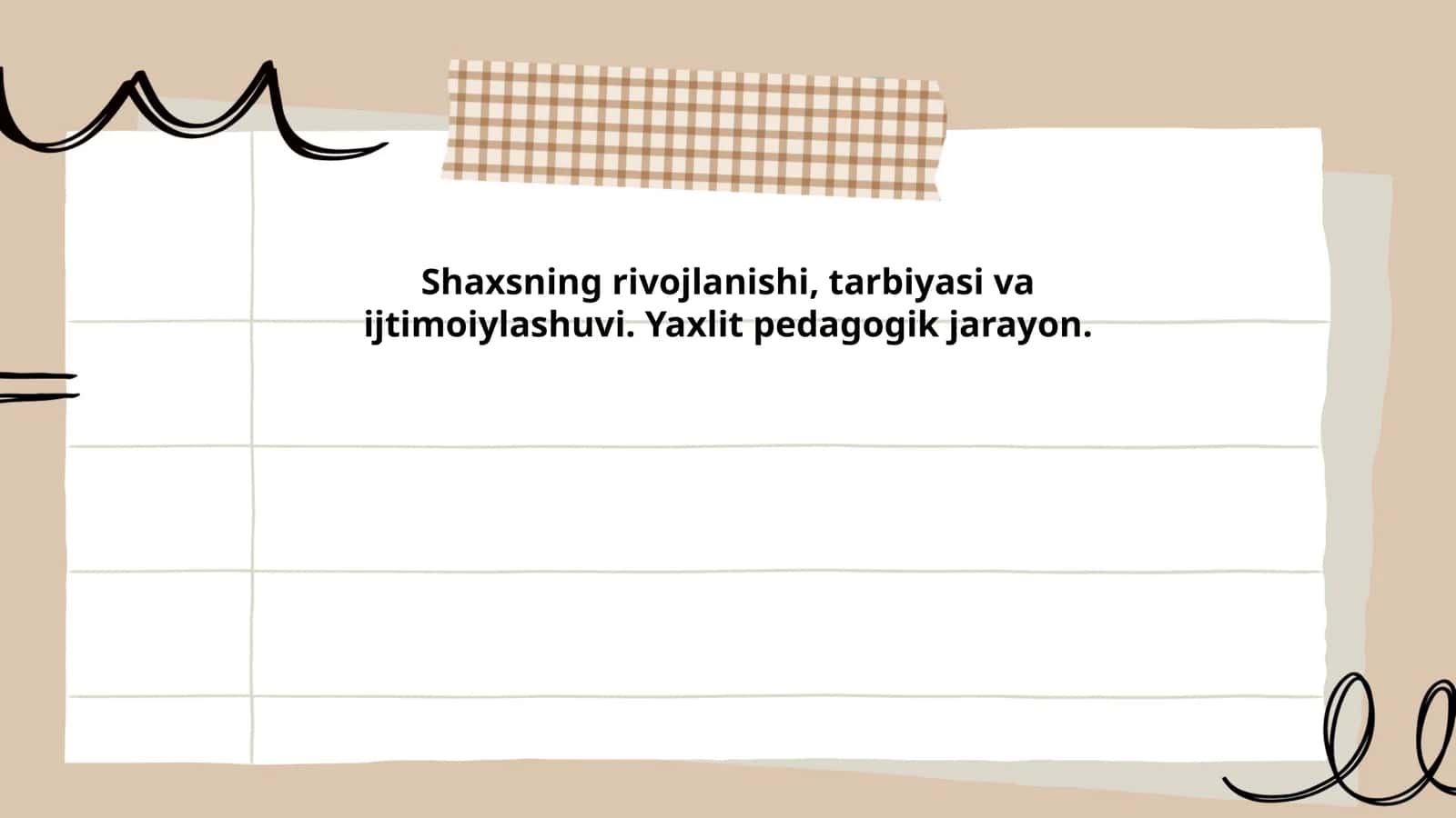Shaxsning Rivojlanish Bosqichlari 1