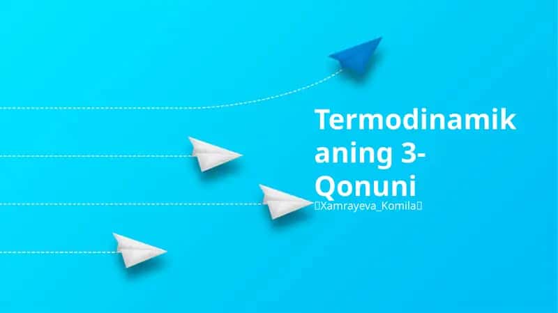 Termodinamikaning 3-Qonuni 1