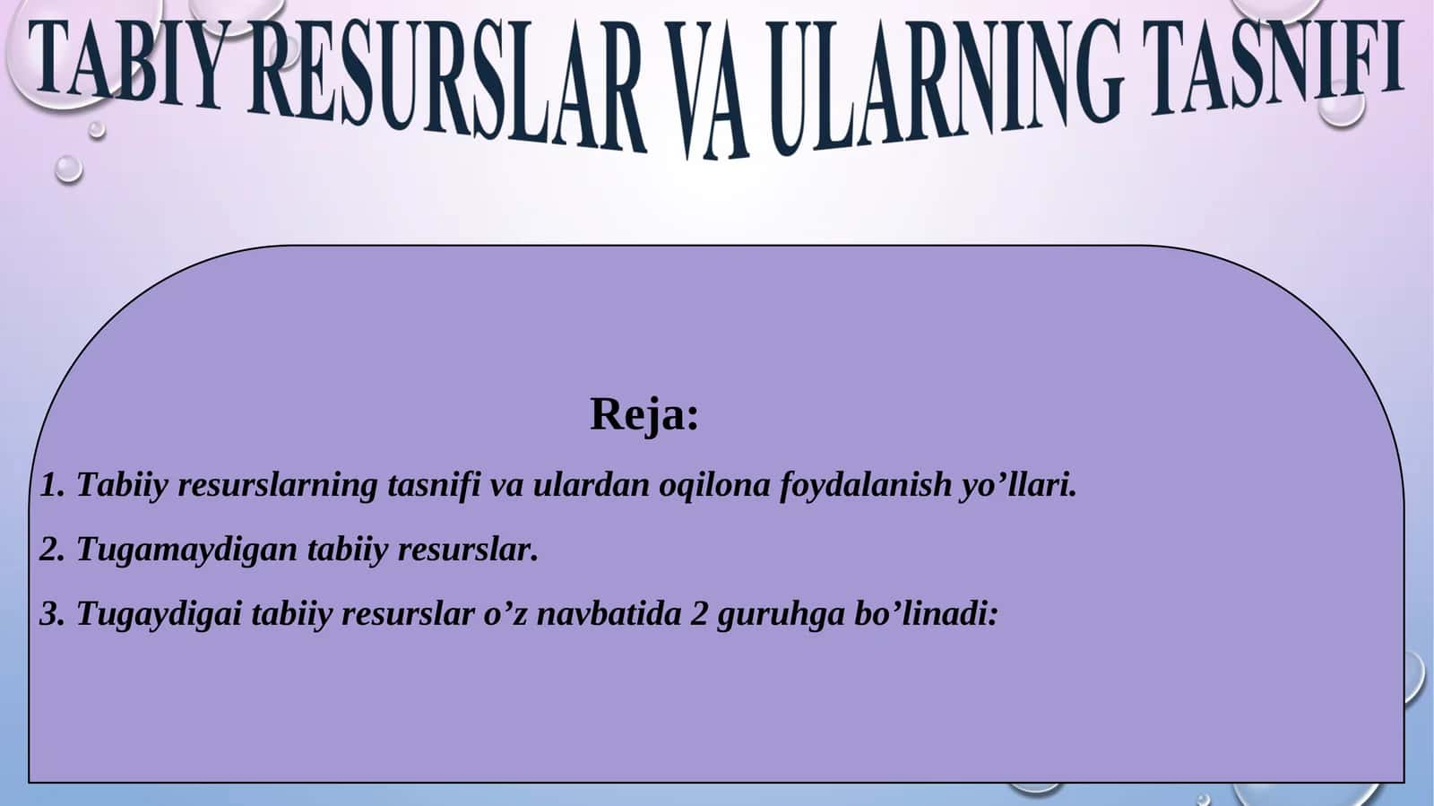 Tabiiy resurslar 1