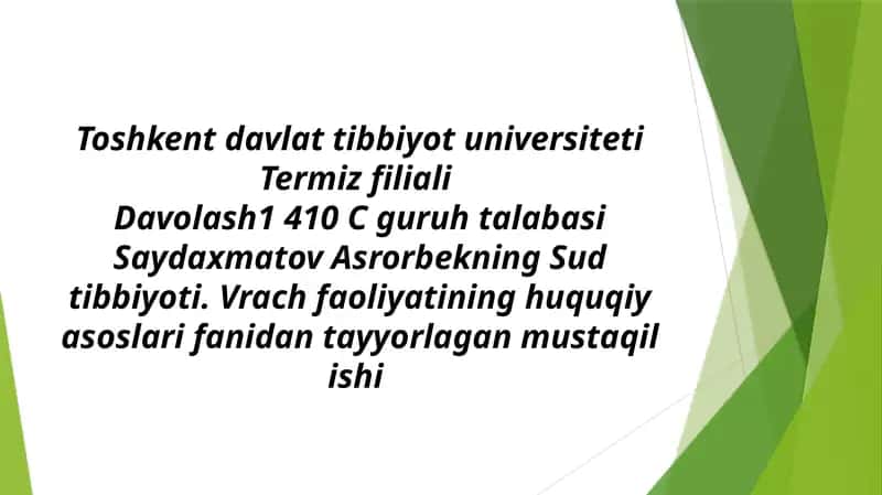 Asfiksiyaning turli variantlarida oʻlimning vujudga kelish mexanizmi 1