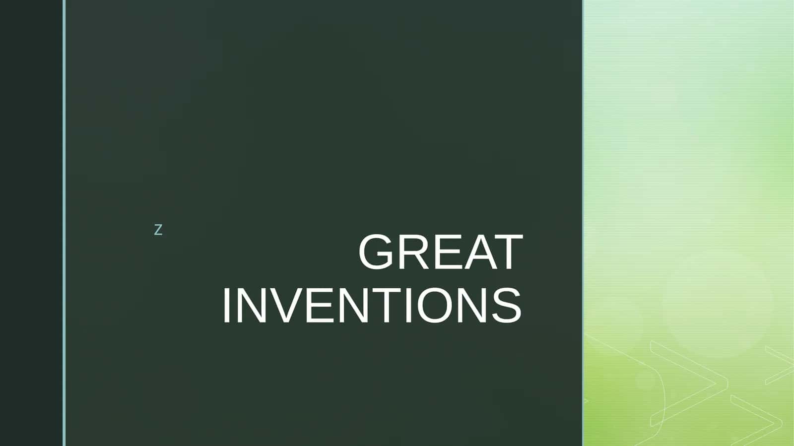 Great Inventions 1