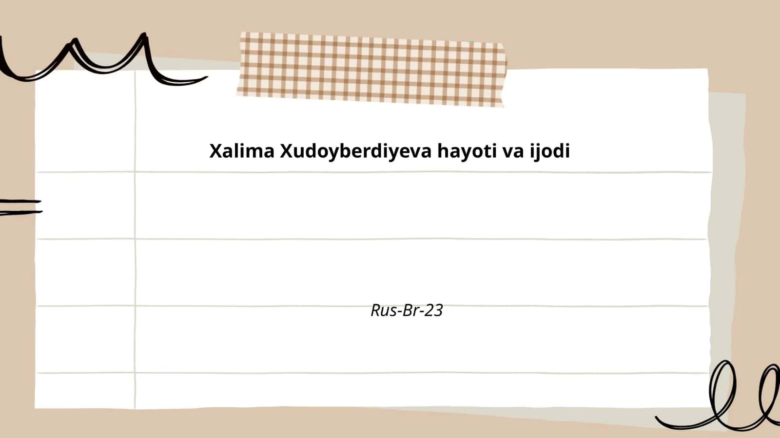Xalima Xudoyberdiyeva hayoti va ijodi 1