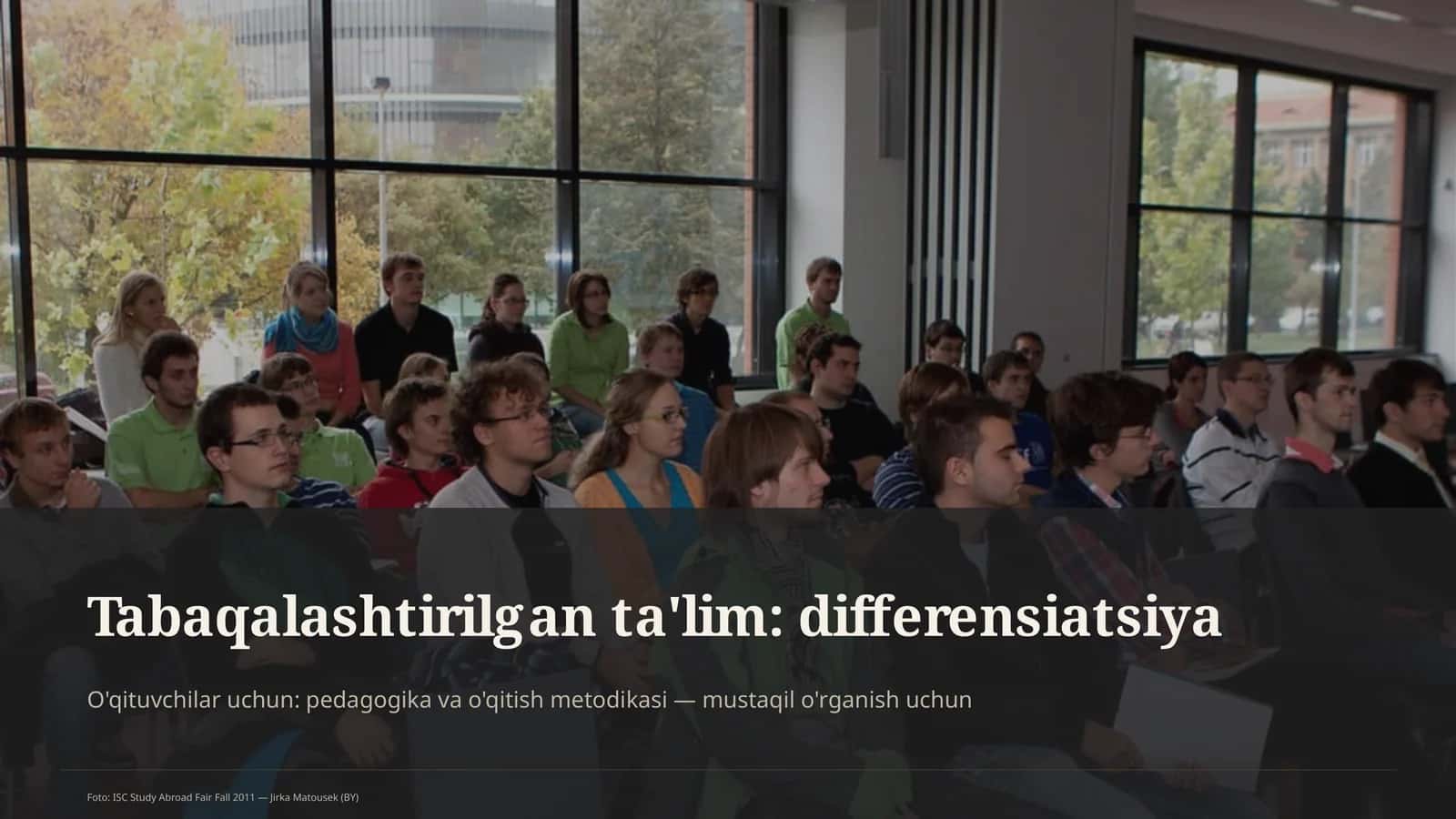Tabaqalashtirilgan ta'lim: differensiasiya 1