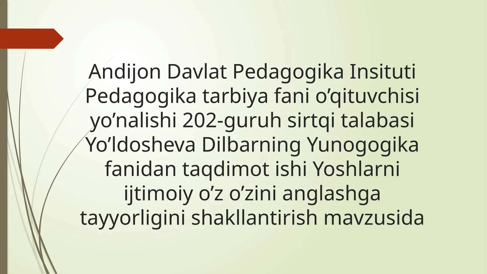 Yoshlarni ijtimoiy o‘z-o‘zini anglashga tayyorligini shakllantirish 1