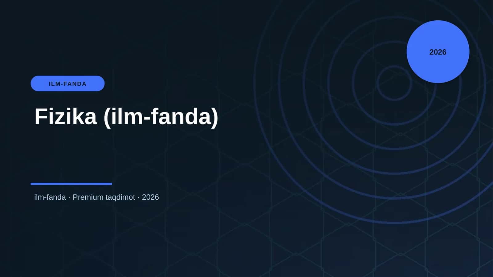 Fizika (ilm-fanda) 1