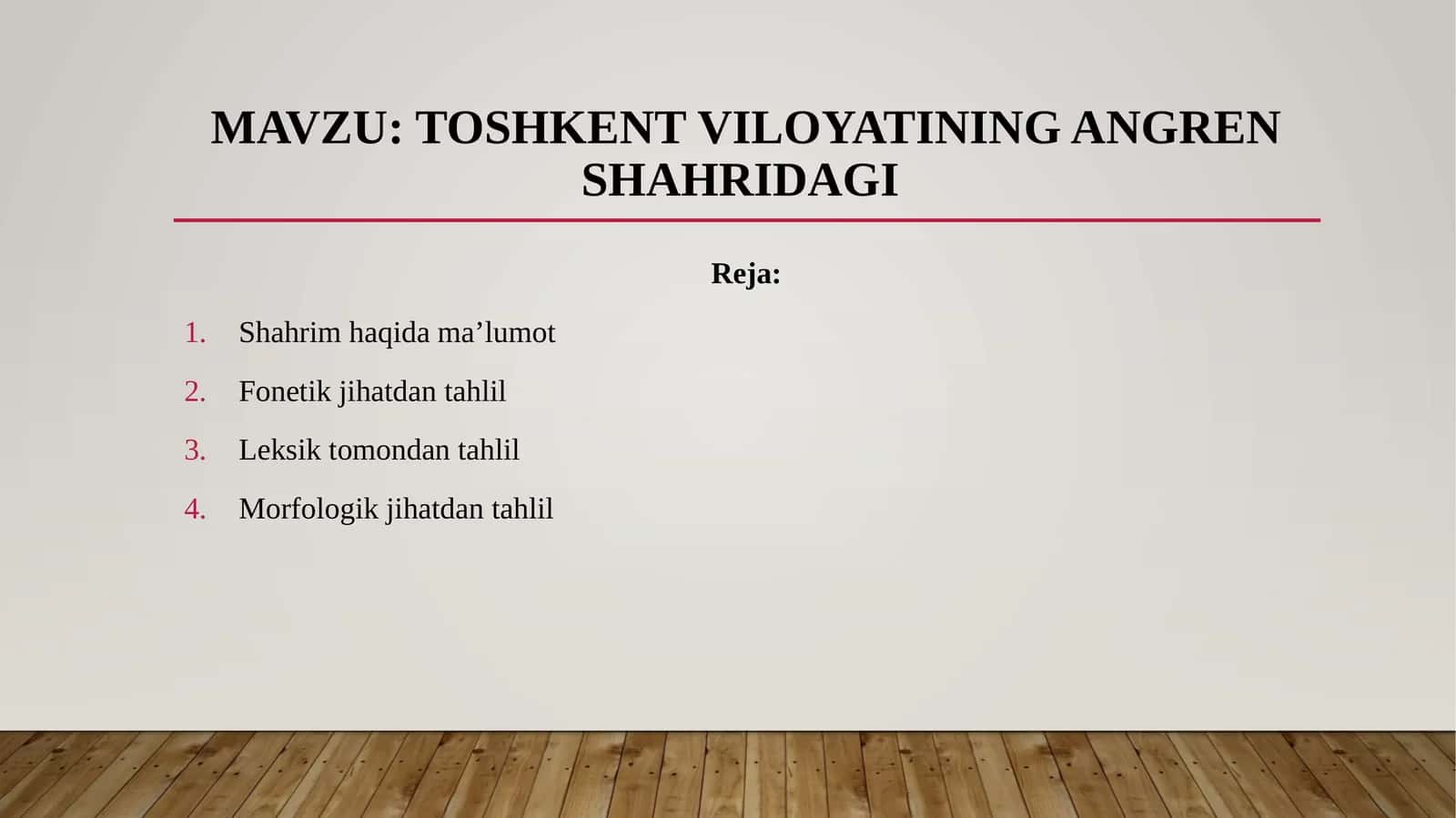 Toshkent viloyatining Angren shahridagi 1