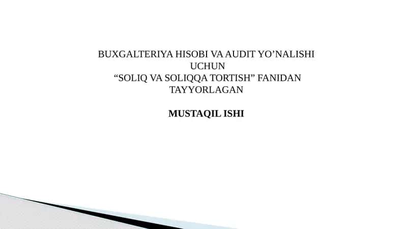 Taqdimot Aksiz soliq 1