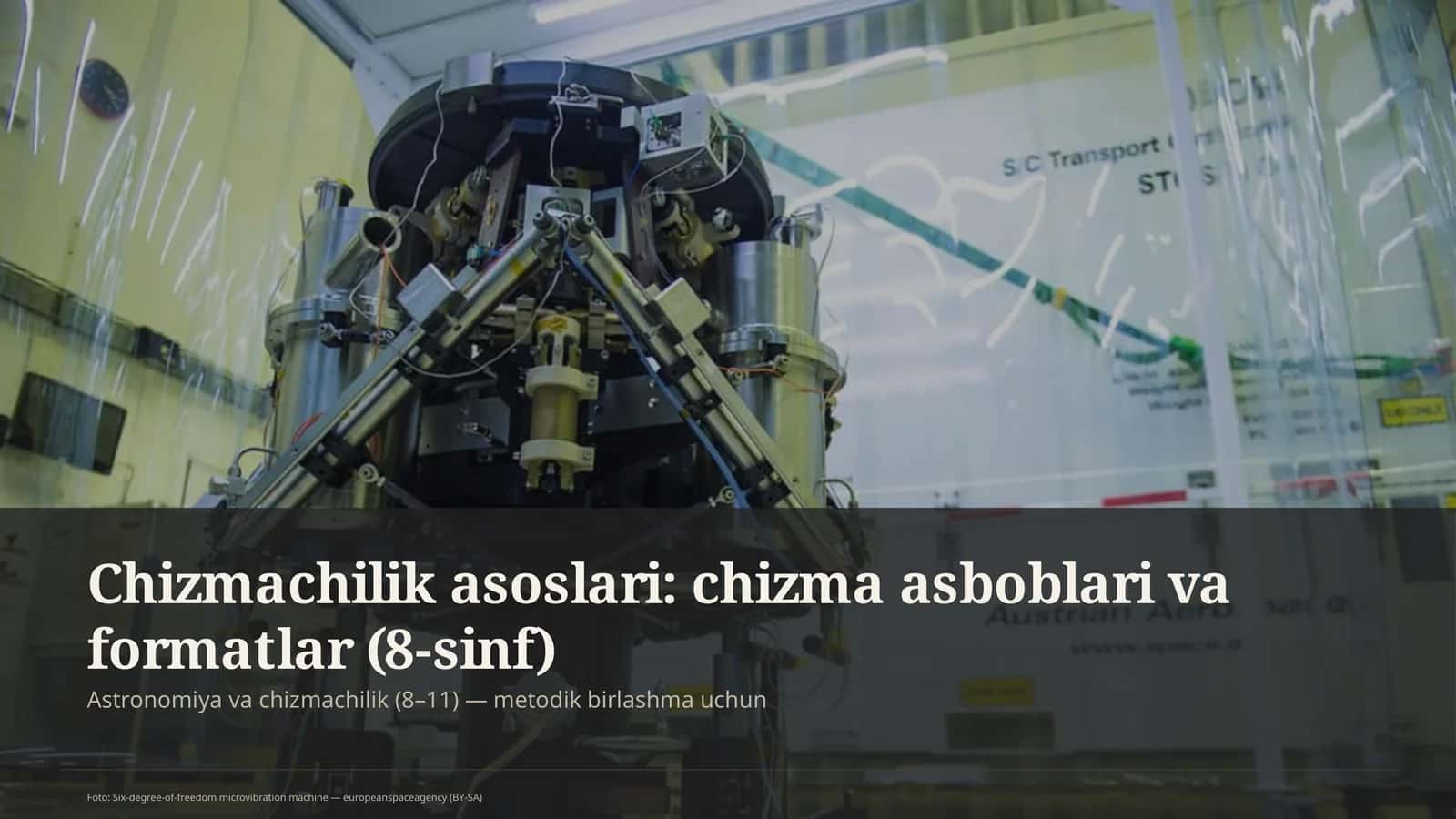Chizmachilik asoslari: chizma asboblari va formatlar (8-sinf) 1