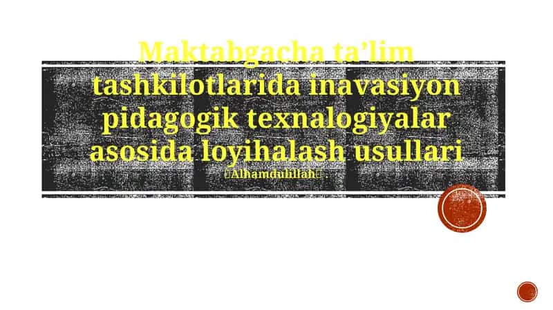 Maktabgacha yoshdagi bolalar uchun loyiha g'oyalari 1