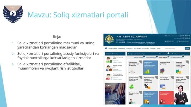 Soliq xizmatlari portali 1
