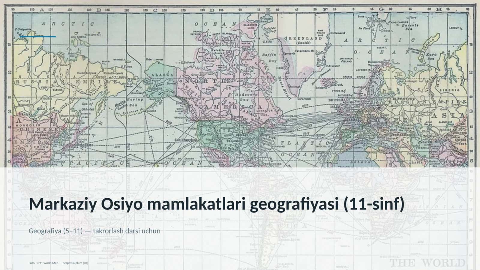 Markaziy Osiyo mamlakatlari geografiyasi (11-sinf) 1