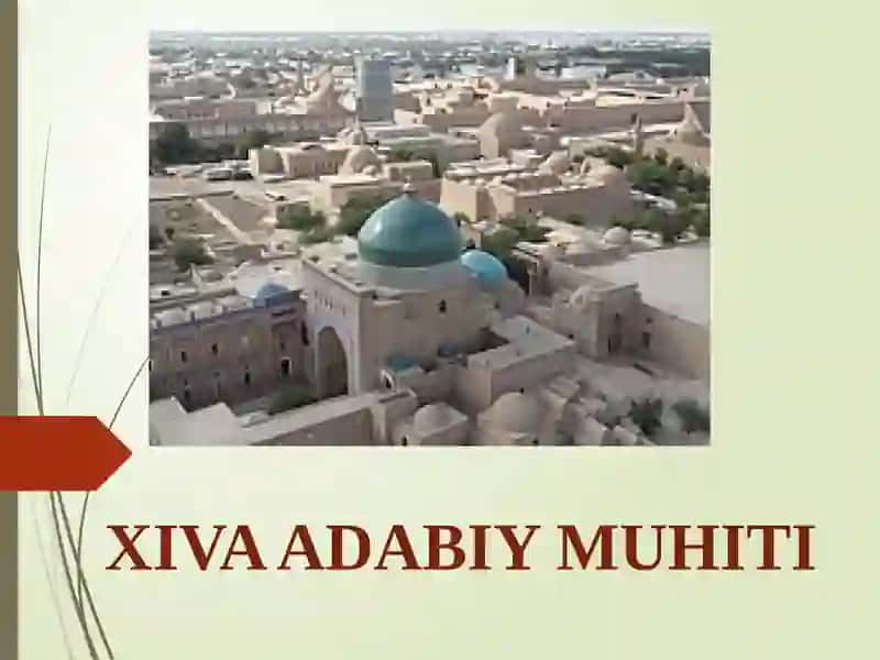 XIVA ADABIY MUHITI 1