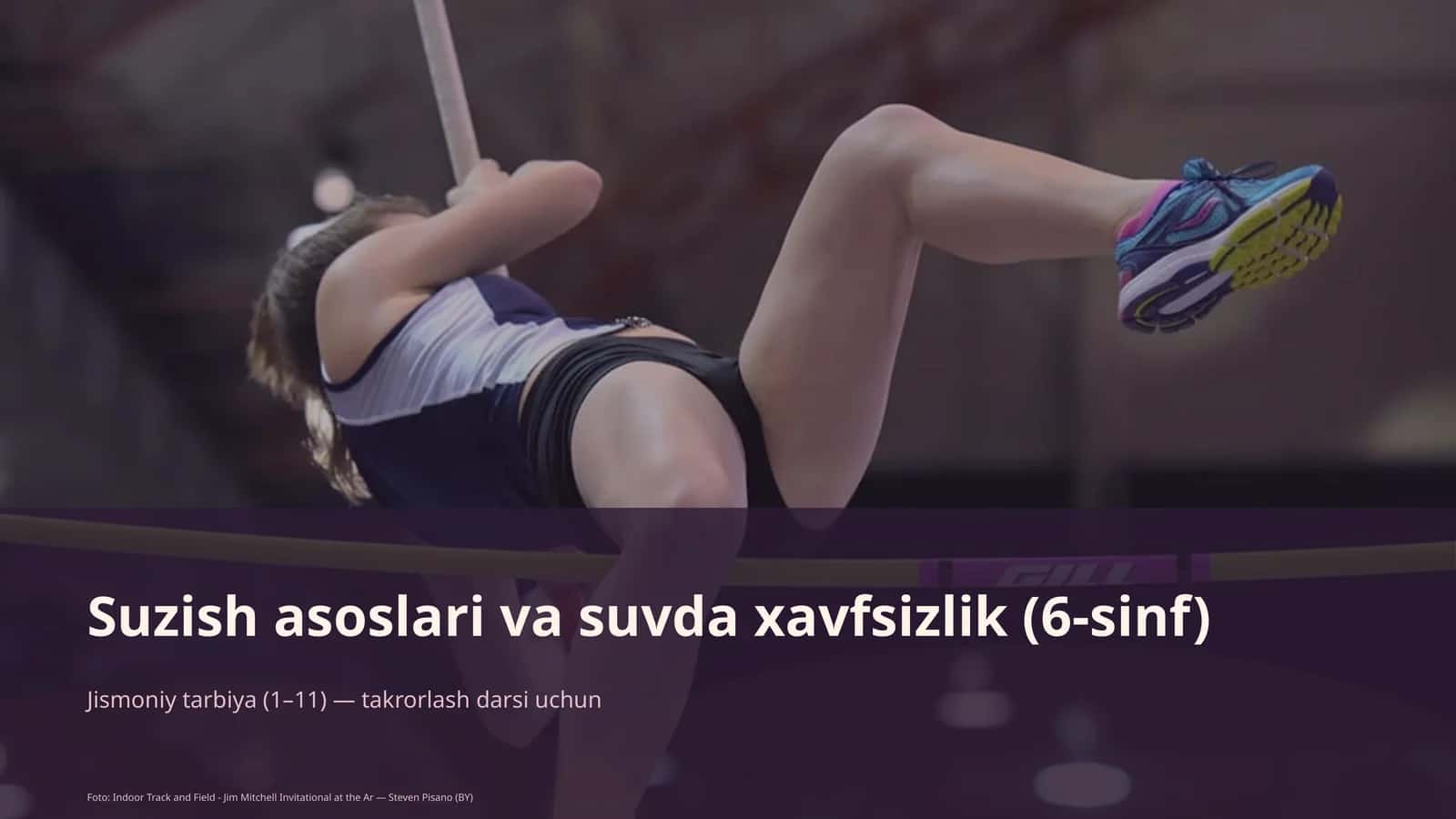 Suzish asoslari va suvda xavfsizlik (6-sinf) 1