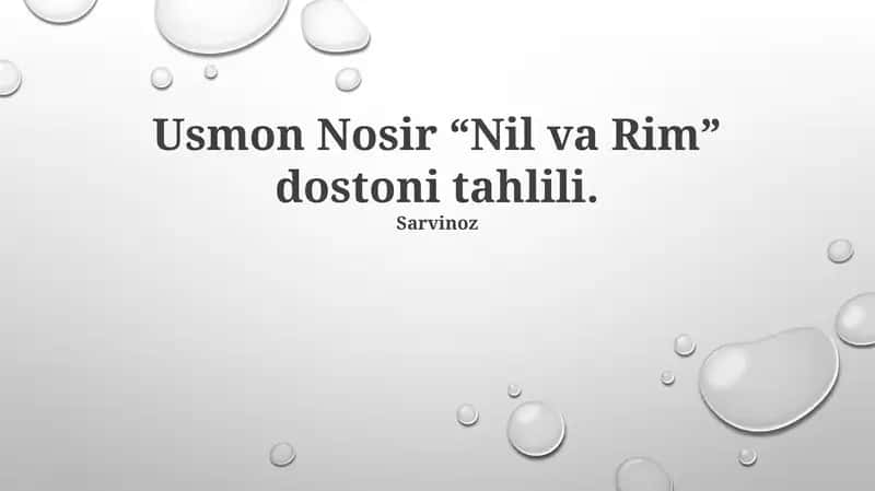 Nil va Rim 1