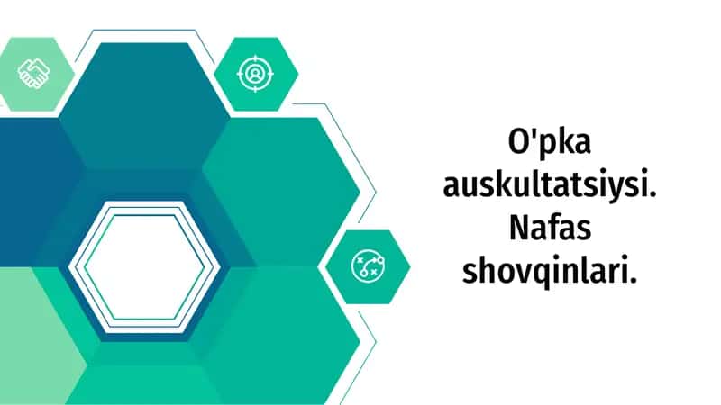 O'pka auskultatsiysi. Nafas shovqinlari 1
