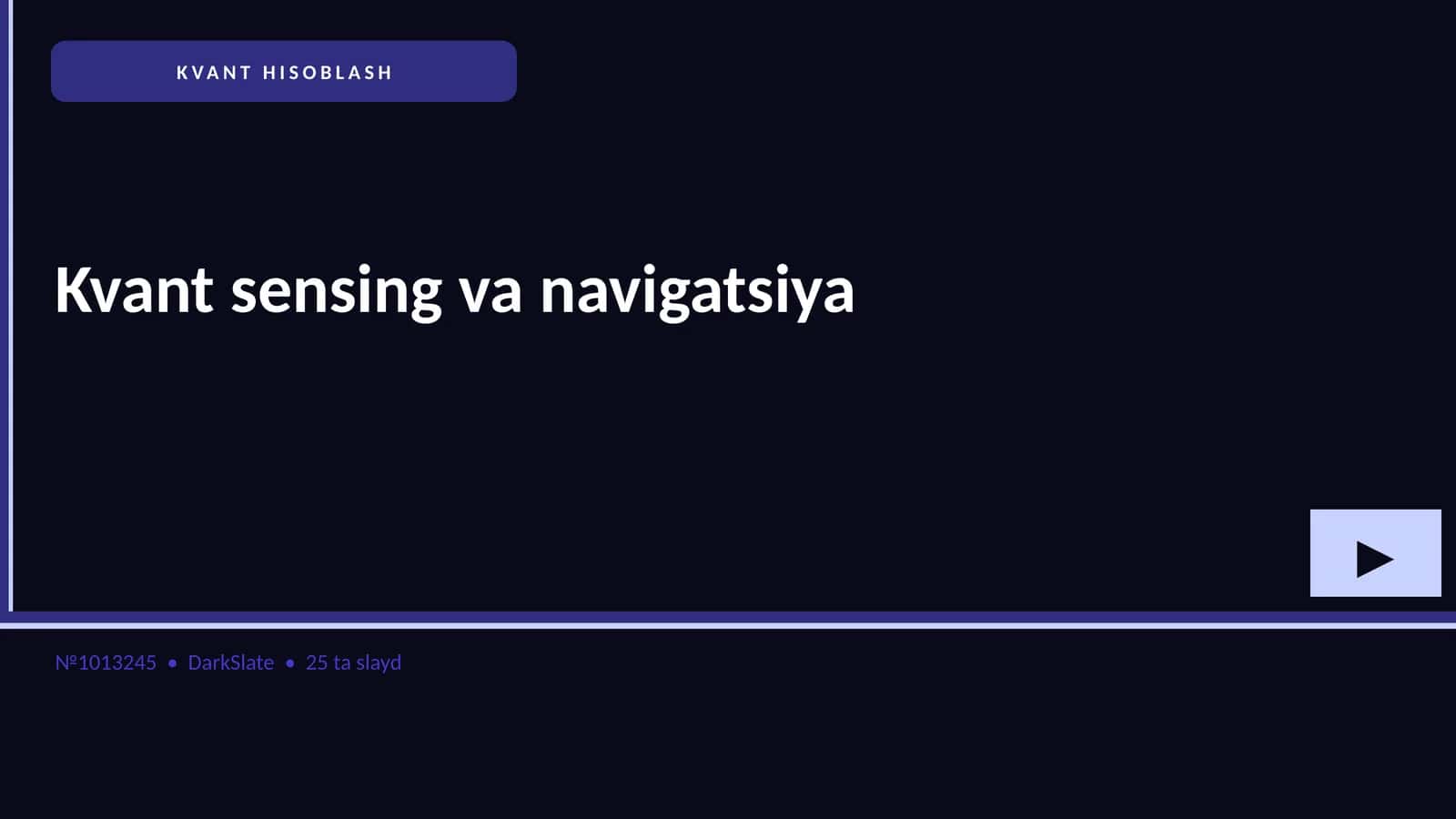 Kvant sensing va navigatsiya 1