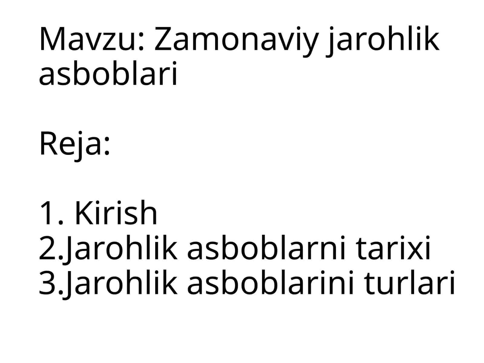 Zamonaviy jarohlik asboblari 1
