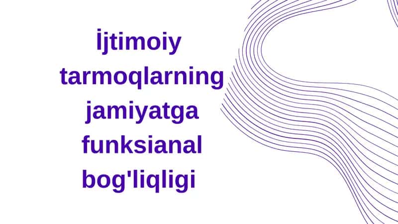 Ijtimoiy tarmoqlar 1
