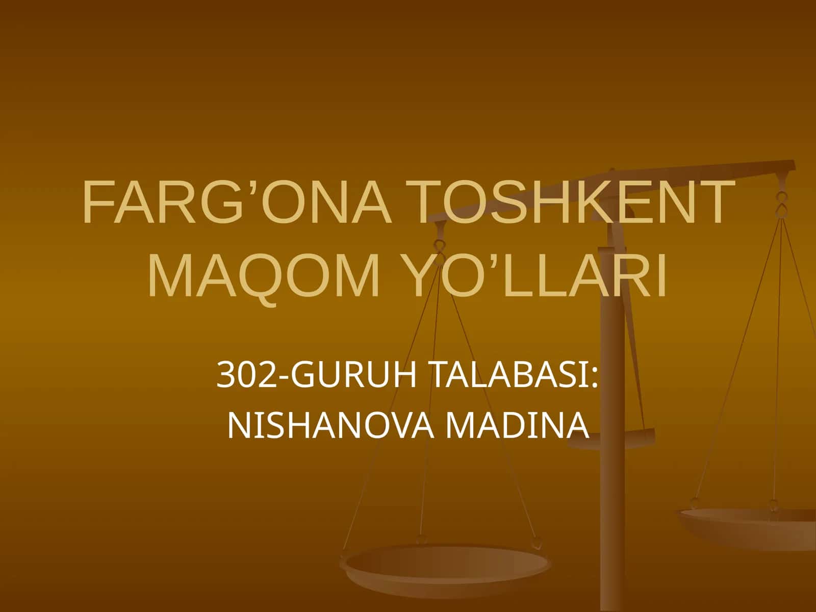 FARG’ONA TOSHKENT MAQOM YO’LLARI 1