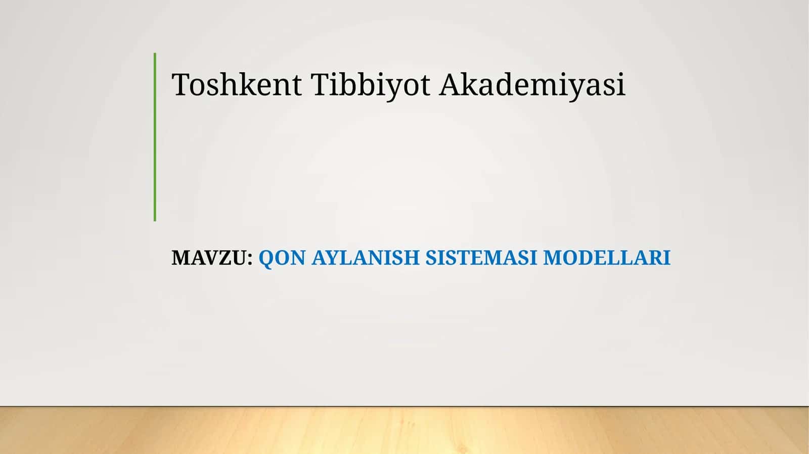 Toshkent Tibbiyot Akademiyasi 1