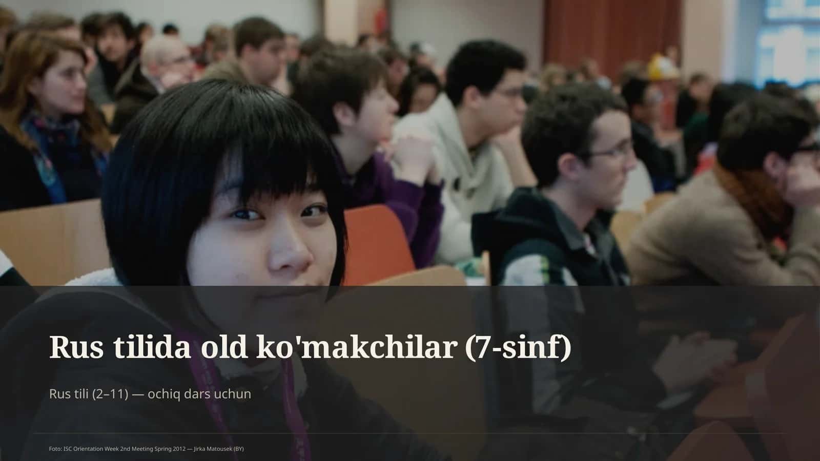 Rus tilida old ko'makchilar (7-sinf) 1