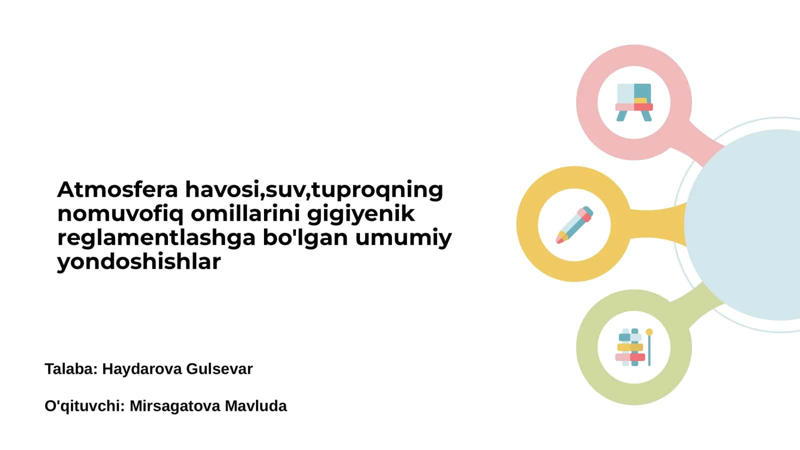 Atmosfera Havasining Muhimligi 1