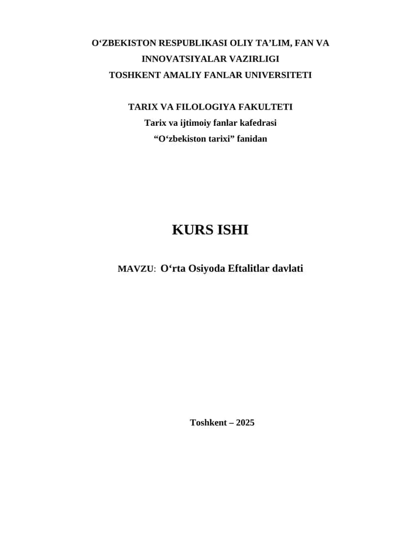 O‘rta Osiyoda Eftalitlar davlati 1