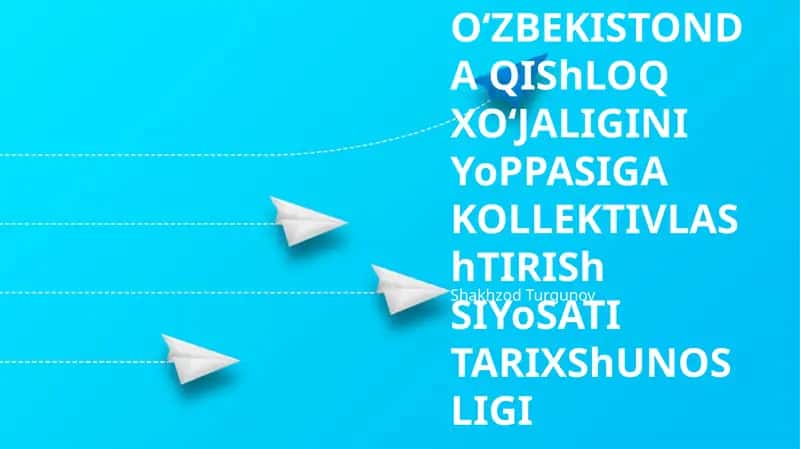 Qishloq xo‘jaligini kollektivlashtirish tarixshunosligi 1