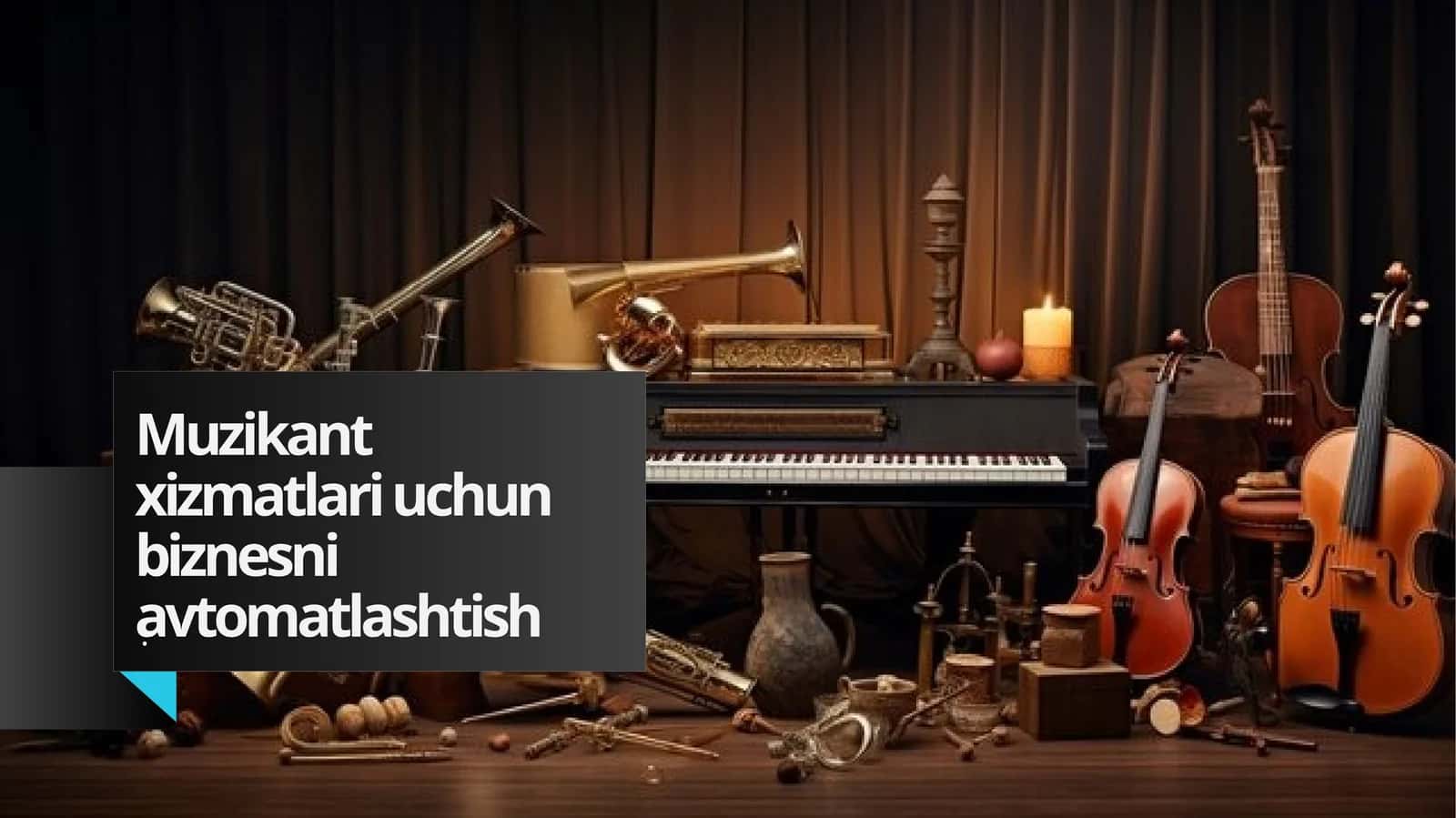 Muzikant xizmatlari uchun biznesni avtomatlashtish 1