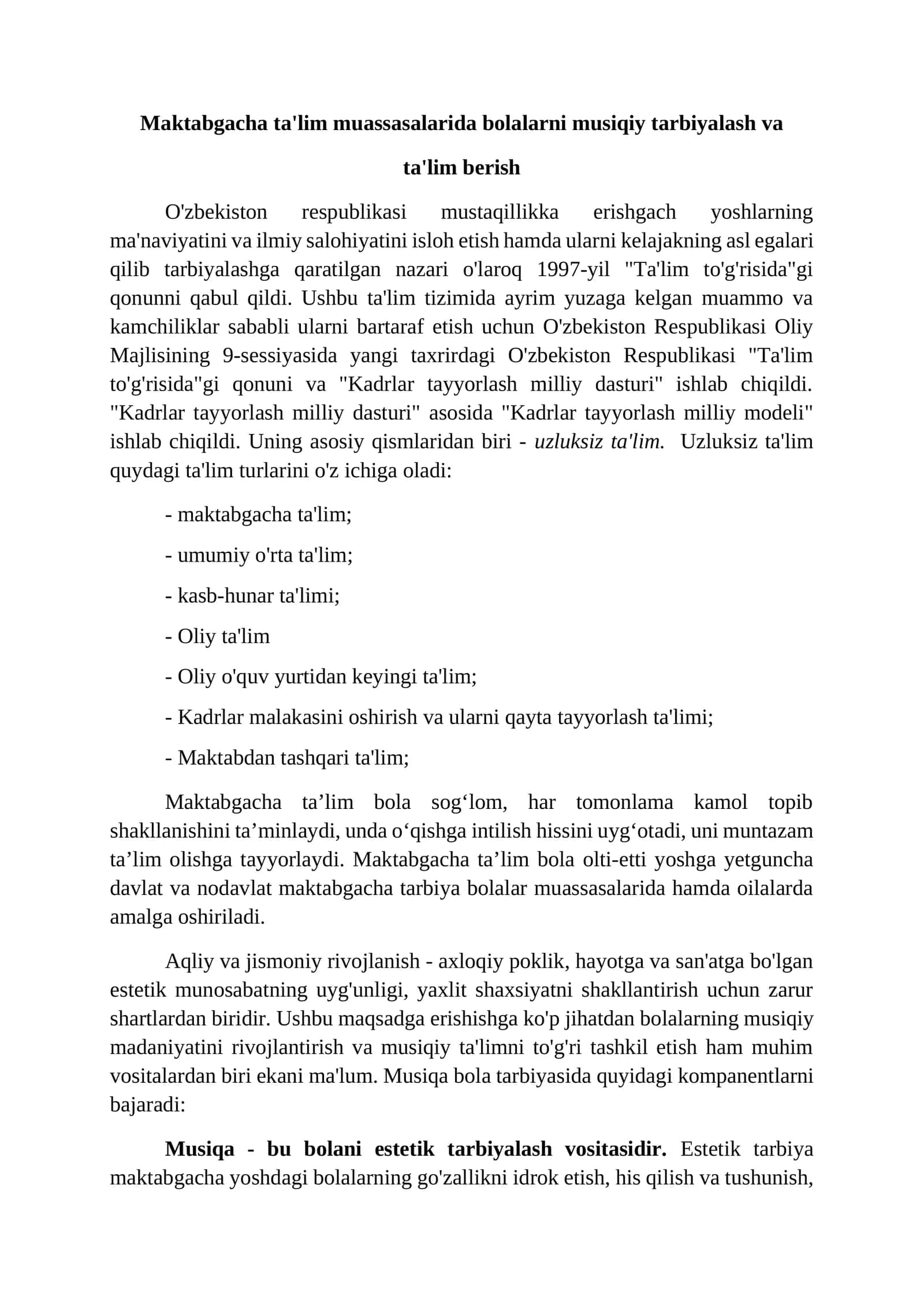 Maktabgacha ta'lim 1