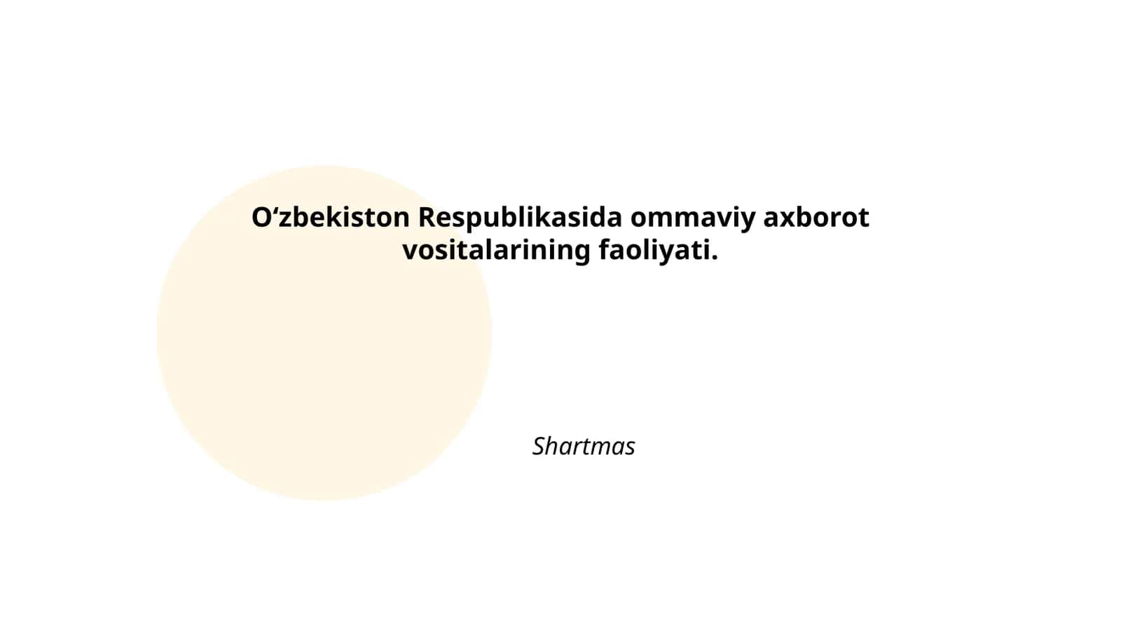 Ommaviy axborot vositalari faoliyati 1