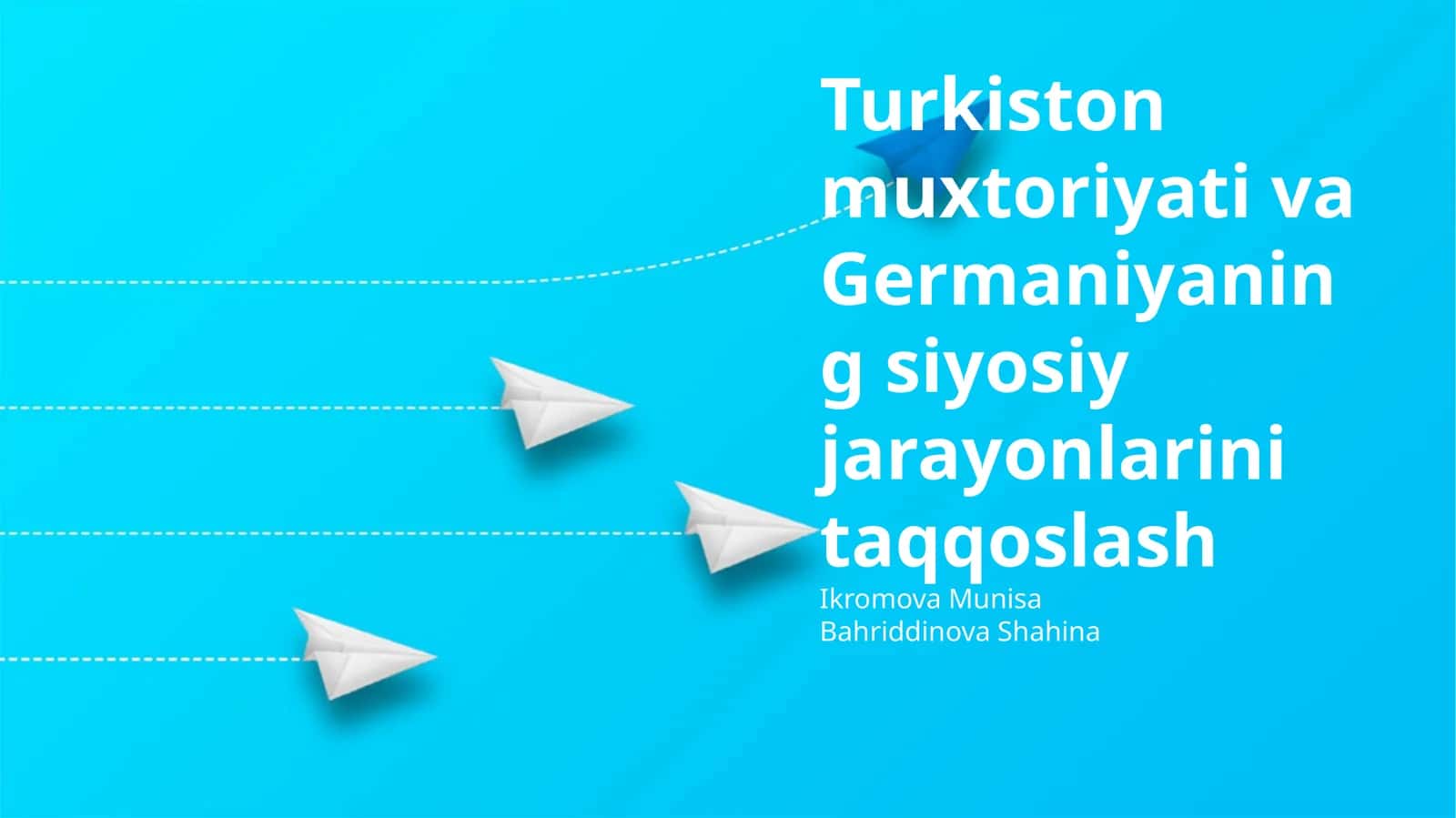 Turkiston Muxtoriyati va Germaniyaning siyosiy jarayonlarini taqqoslash 1
