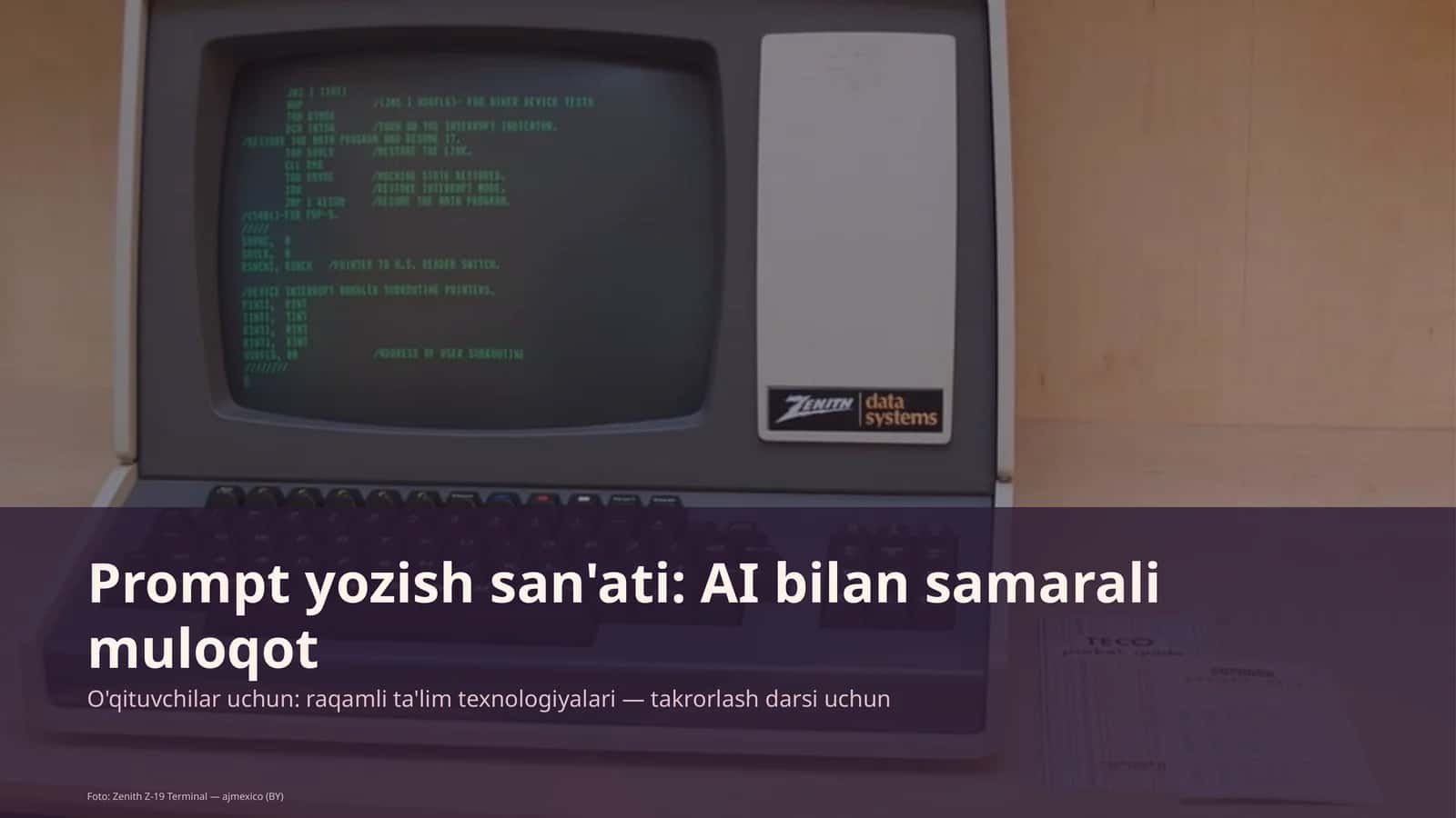 Prompt yozish san'ati: AI bilan samarali muloqot 1