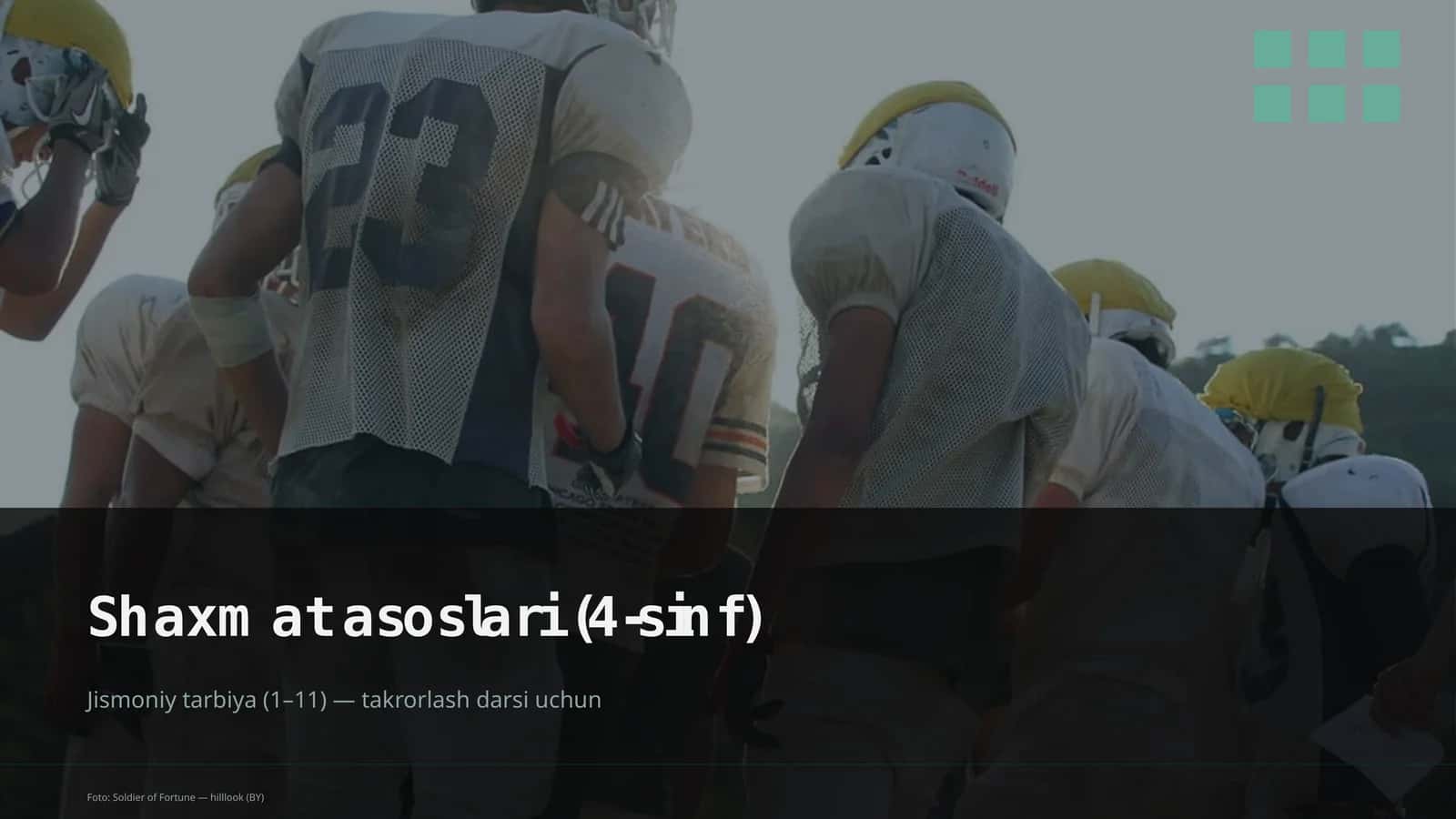 Shaxmat asoslari (4-sinf) 1
