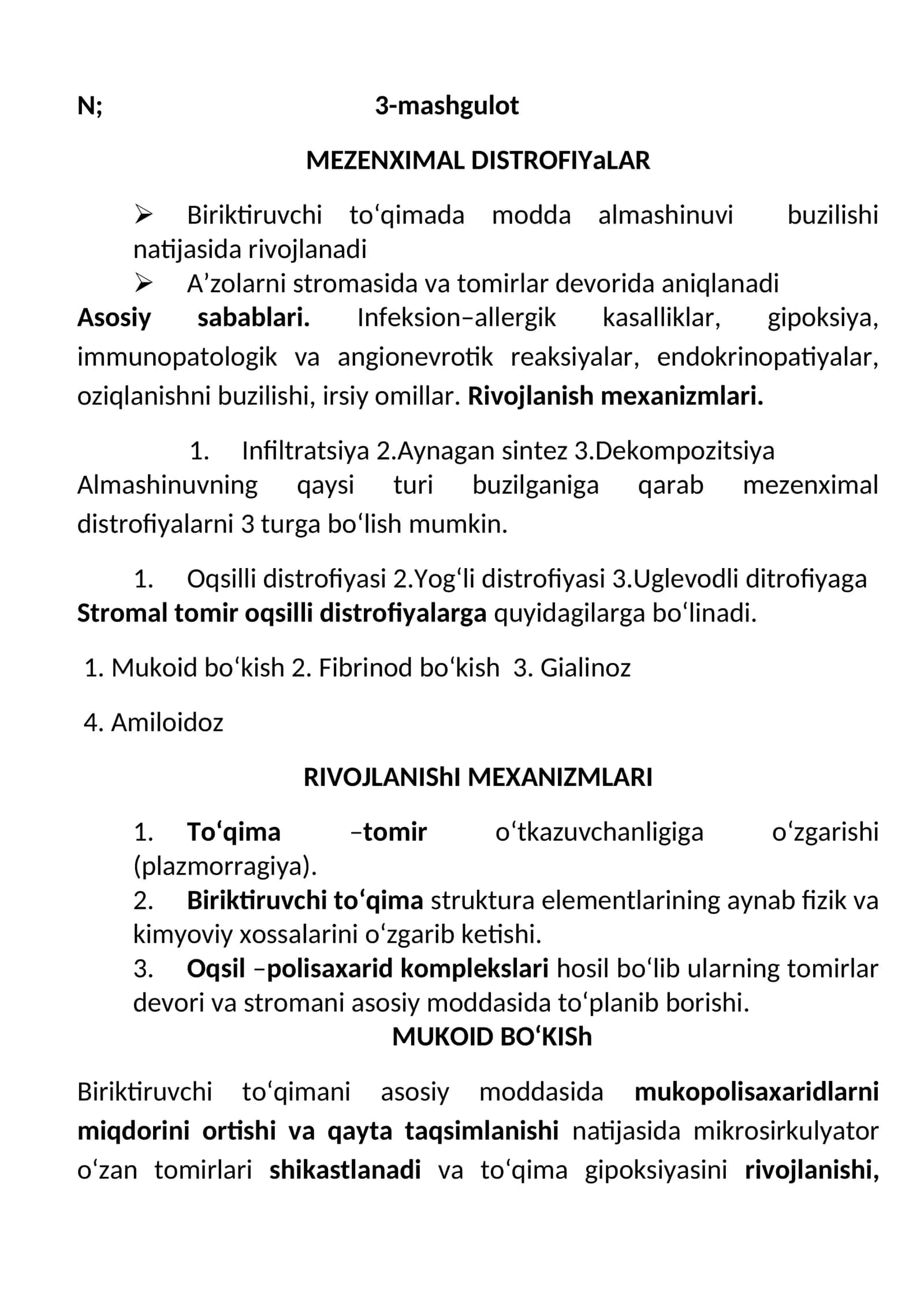 Mezenximal Distrofiyalalar 1