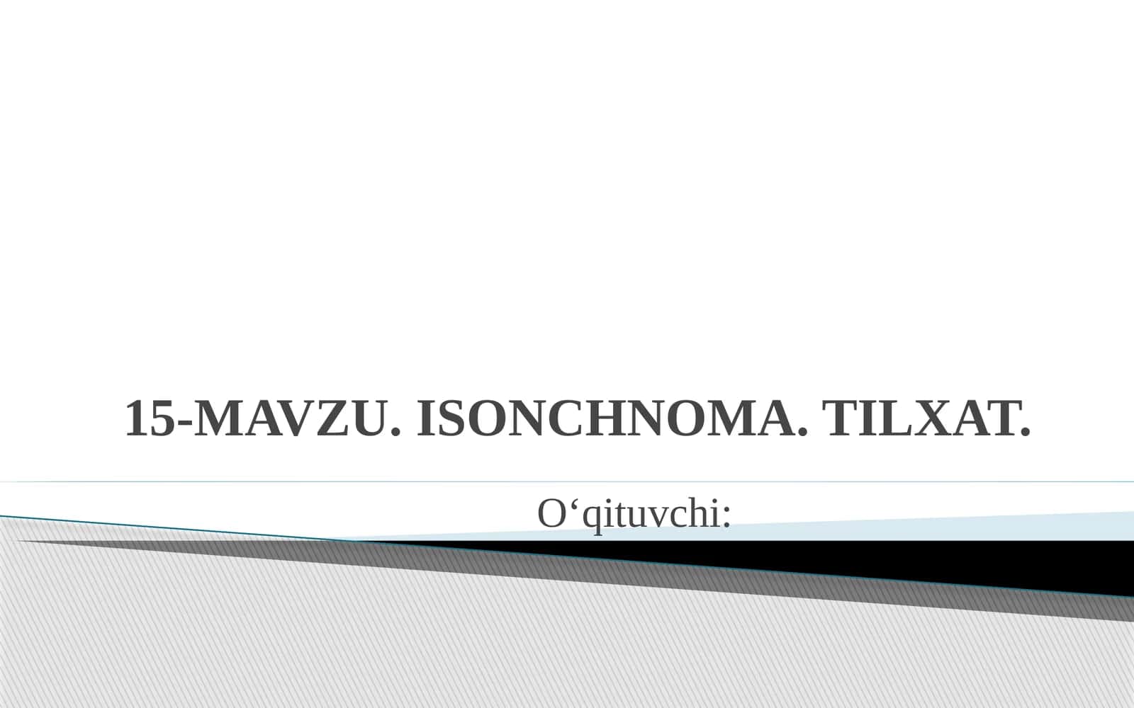 ISONCHNOMA. TILXAT. 1