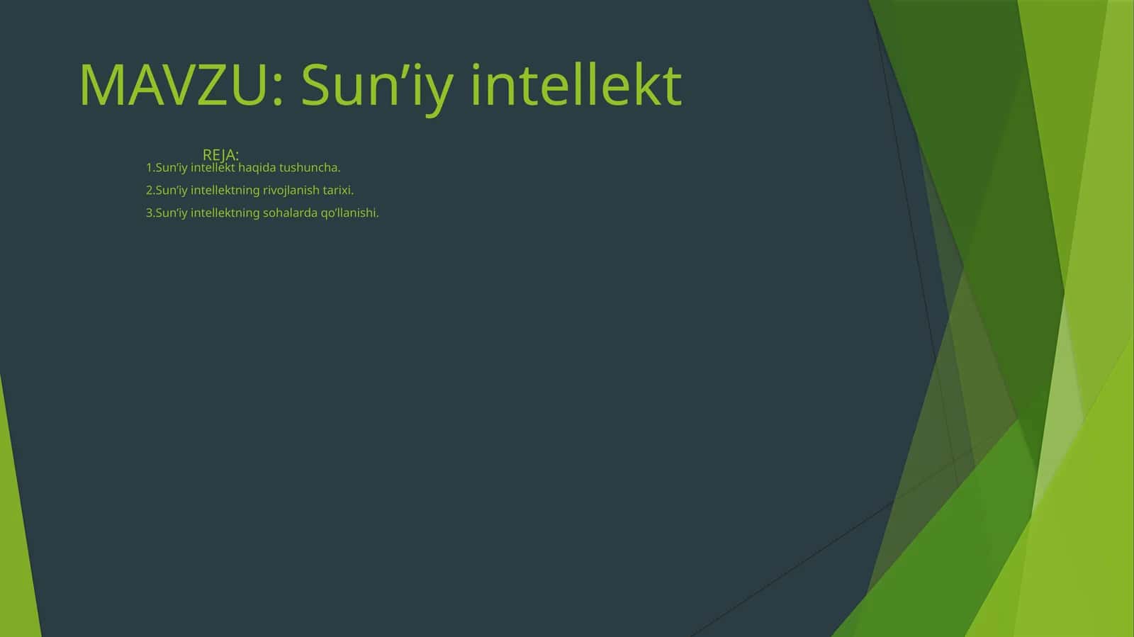 Sun’iyintellekt 1