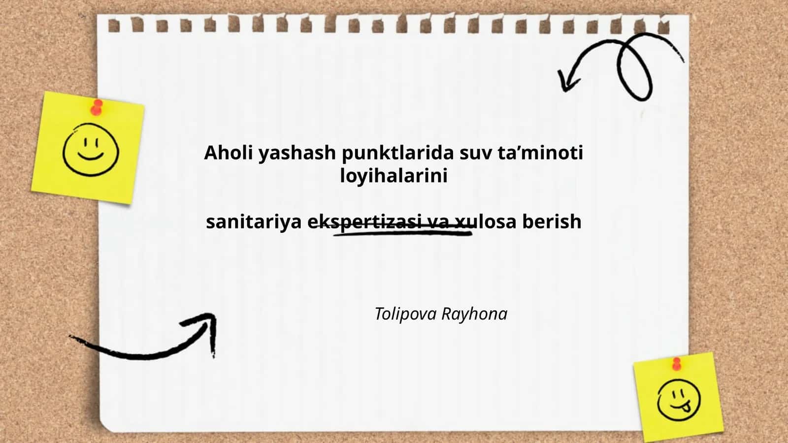 Ichimlik suvi sifati va sanitariyasi 1