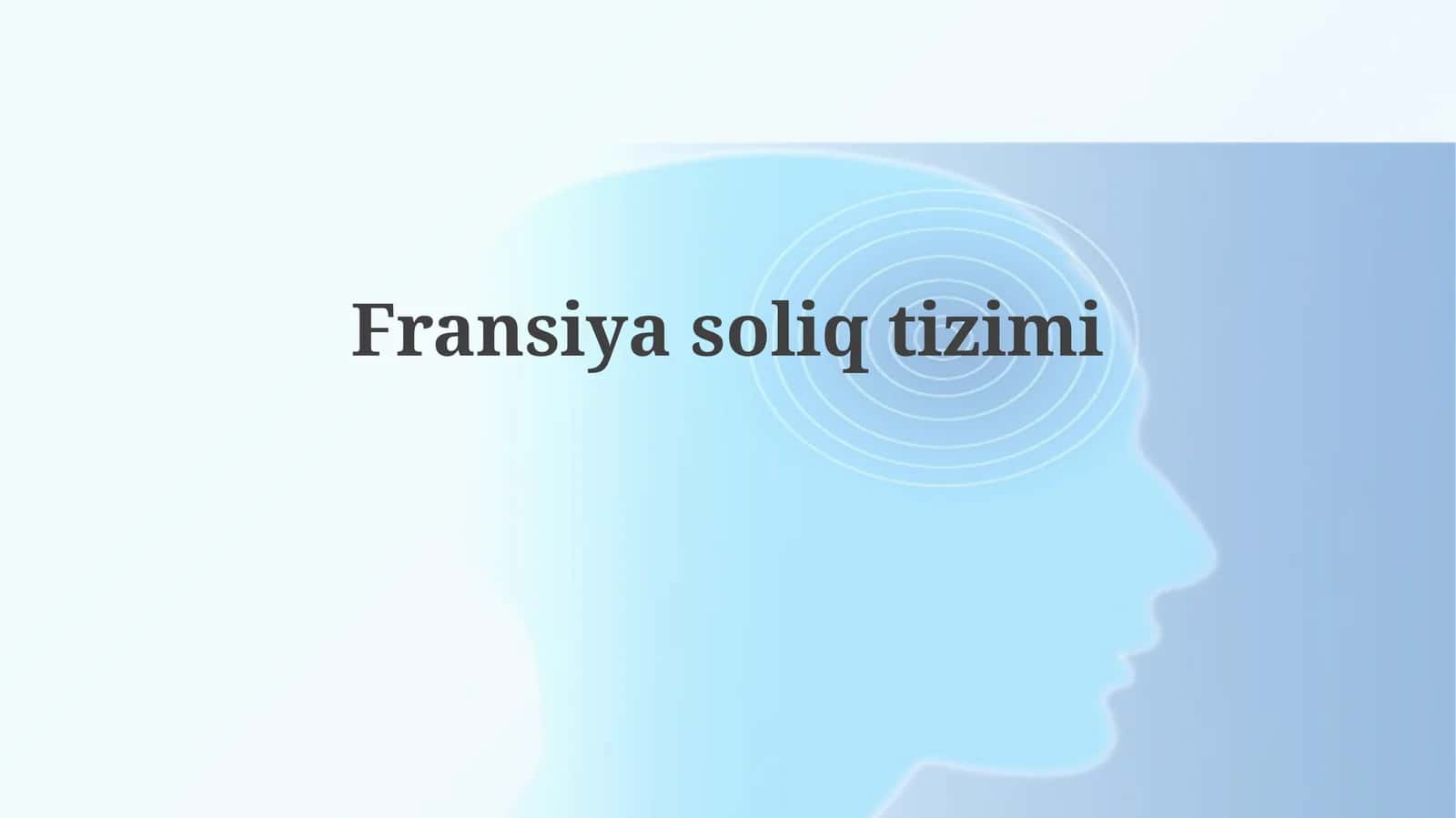 Fransuz soliq tizimi 1