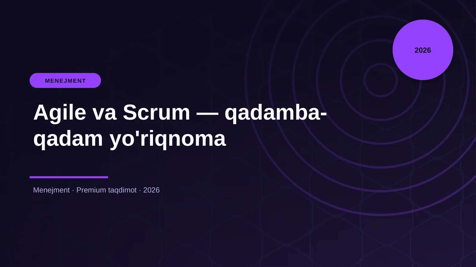 Agile va Scrum — qadamba-qadam yo'riqnoma 1
