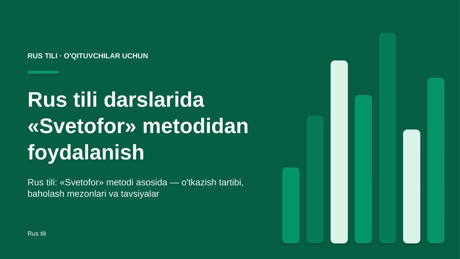 rus tili darslarida svetofor metodidan foydalanish 4357 1