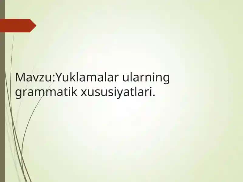 Yuklamalar 1