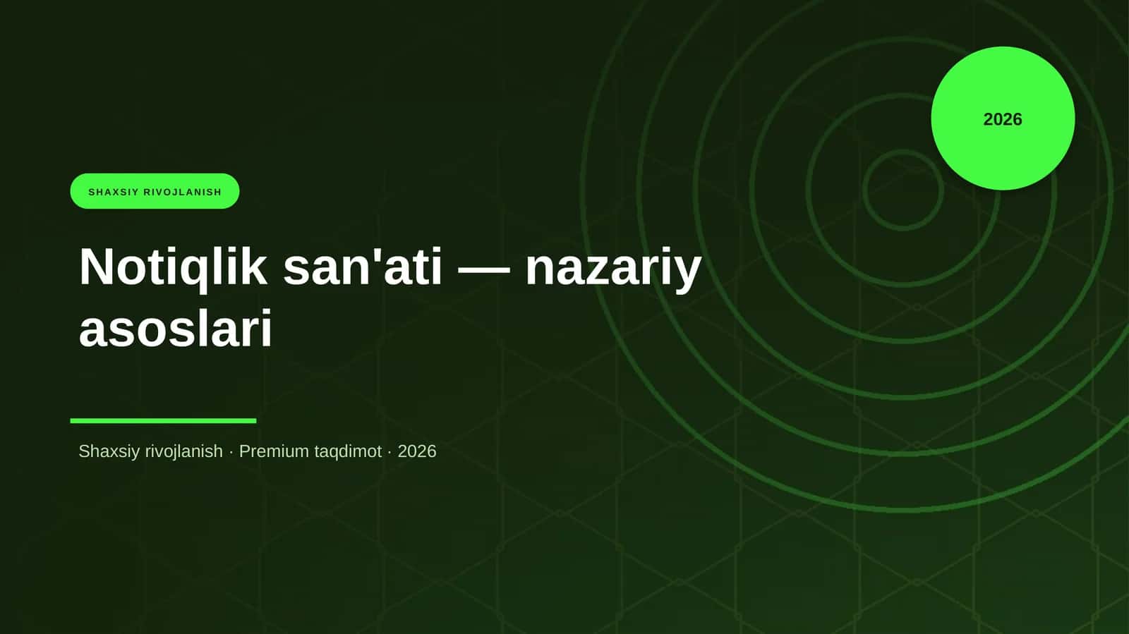 Notiqlik san'ati — nazariy asoslari 1